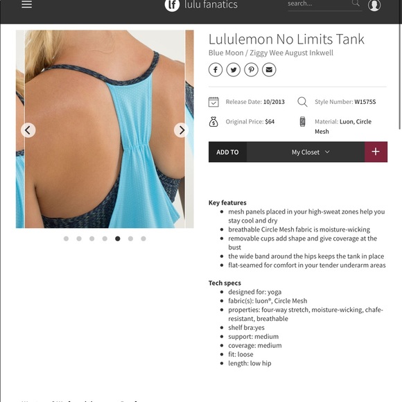 🍋 Lululemon No limits tank - Picture 10 of 12